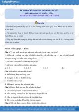 Đề thi học kì 2 KHTN 6 Cánh diều - Đề 1